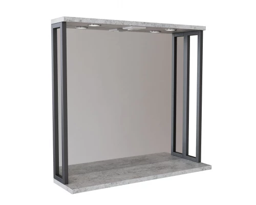 Зеркало с  подсветкой MIXLINE Бруклин-80 бетон (543942)