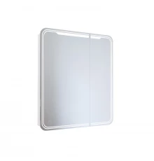 Зеркало шкаф MIXLINE 700*800 (ШВ) 2 створки, левый, сенсорный выкл, светодиодная подсветка ВИКТОРИЯ (547259)