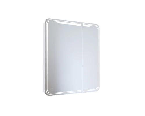 Зеркало шкаф MIXLINE 700*800 (ШВ) 2 створки, левый, сенсорный выкл, светодиодная подсветка ВИКТОРИЯ (547259)