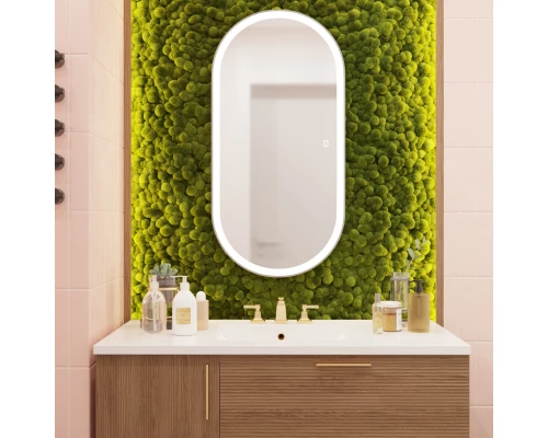 Зеркало MIXLINE "Виола" 500*1000 (ШВ) сенсорный выключатель, светодиодная подсветка гор/верт крепеж (547314)