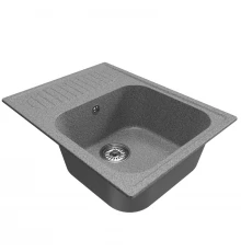 Мойка MIXLINE ML-GM18 с крылом  темно-серая (309) 640*490*190мм NEW (551971)