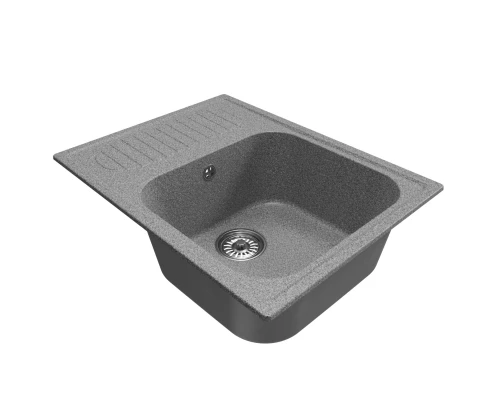 Мойка MIXLINE ML-GM18 с крылом  темно-серая (309) 640*490*190мм NEW (551971)