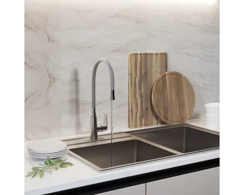 Излив для смесителя кухня MIXLINE гибкий серый для MLSS36-09 (553240)