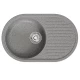 Мойка MIXLINE ML-GM16 овальная с крылом  темно-серая (309) 730*460*180мм NEW (551927)