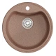 Мойкa MIXLINE ML-GM09 круглая  терракотовая (307) 510 мм (глуб. чаши 190) NEW (551794)