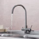 Смеситель для кухни 35k MIXLINE MLSS-03202 серый подкл.к фильтру (543624)