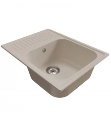 Мойка MIXLINE ML-GM18 с крылом  белая (331) 640*490*190мм NEW (551974)