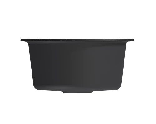 Мойкa MIXLINE ML-GM12 круглая  черная (308) 480мм (глуб. чаши 210) NEW (551833)