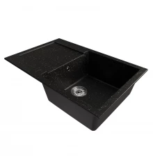 Мойка MIXLINE ML-GM31 с крылом  черная (308) 770*500*190мм NEW (552189)