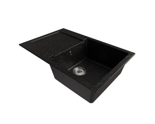 Мойка MIXLINE ML-GM31 с крылом  черная (308) 770*500*190мм NEW (552189)