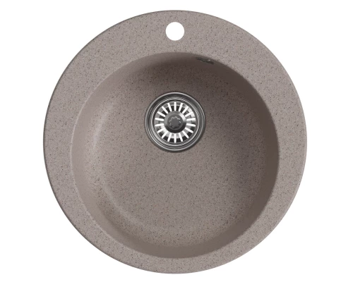 Мойкa MIXLINE ML-GM13 круглая  песочная (302) 495мм (глуб. чаши 200) NEW (551888)
