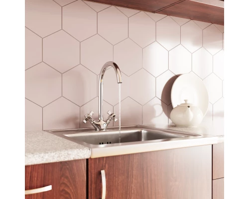 Смеситель для кухни 1/2 кер. MIXLINE ML30-032 "Classic" высокий излив (550780)