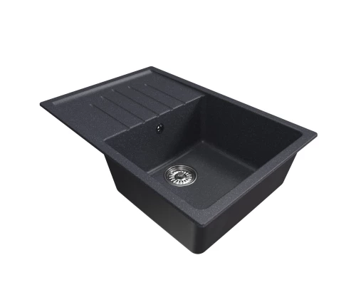 Мойка MIXLINE ML-GM19 с крылом  антрацит  (343) 750*500*200мм NEW (551989)