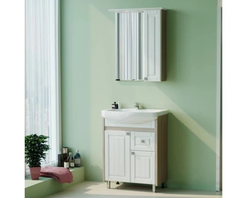 Тумба для ванной MIXLINE "ВЕРСАЛЬ-55" белое дерево под раковину Элеганс-55 (554988)