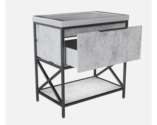 Тумба под раковину Фостер 80 MIXLINE Бруклин-80 бетон (543950)