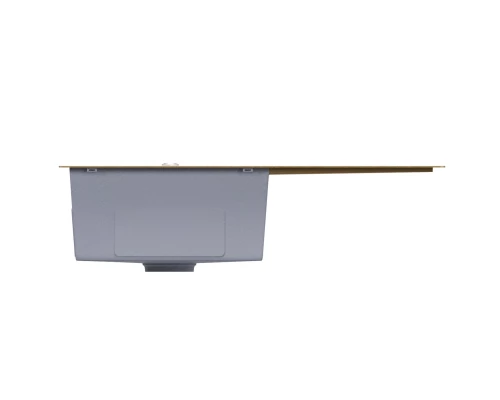 Кухонная мойка 78х50  лев. вып 3 1/2  MIXLINE PRO 20см с сифоном золото (552918)