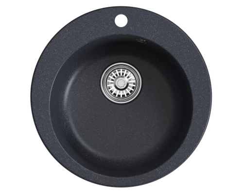 Мойкa MIXLINE ML-GM13 круглая  антрацит (343) 495мм (глуб. чаши 200) NEW (551897)