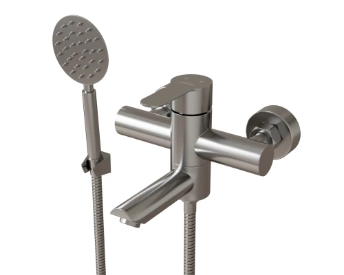 Смеситель для ванны 35k MIXLINE MLSS32-01 "Stainless" нерж. (552272)