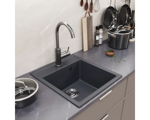 Мойка MIXLINE ML-GM28 антрацит (343)  450*500*190мм NEW (552184)