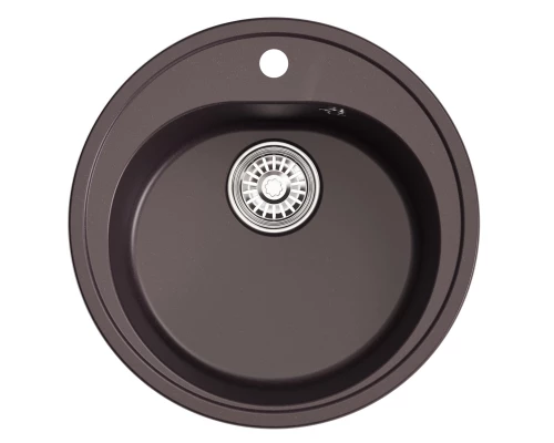 Мойкa MIXLINE ML-GM11 круглая, шоколад, 500мм (глуб. чаши 180) NEW (551830)