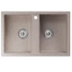 Мойка MIXLINE ML-GM23 двухчашевая  песочная (302) 770*500*190мм NEW (552035)