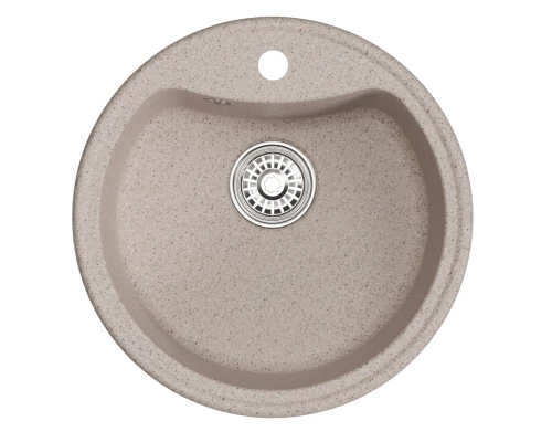 Мойкa MIXLINE ML-GM09 круглая  песочная (302) 510 мм (глуб. чаши 190) NEW (551793)