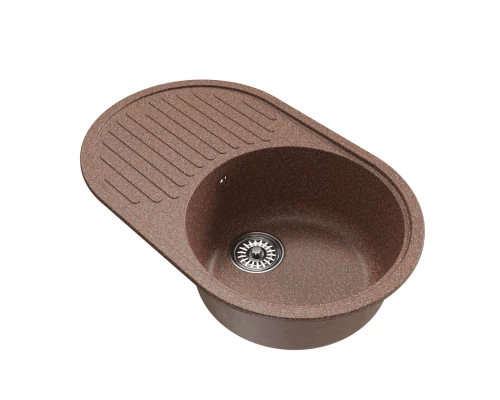 Мойка MIXLINE ML-GM16 овальная с крылом  терракотовая (307) 730*460*180мм NEW (551925)