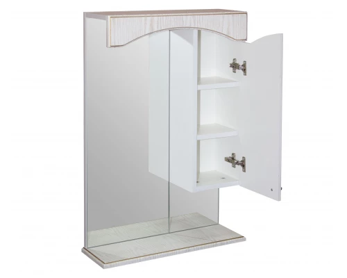 Зеркало-шкаф навесной без подсветки MIXLINE Крит-60 патина золото (534218)