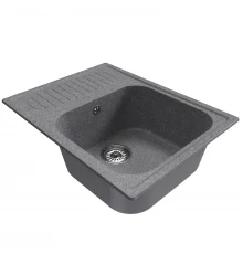 Мойка MIXLINE ML-GM18 с крылом  графит (342) 640*490*190мм NEW (551976)