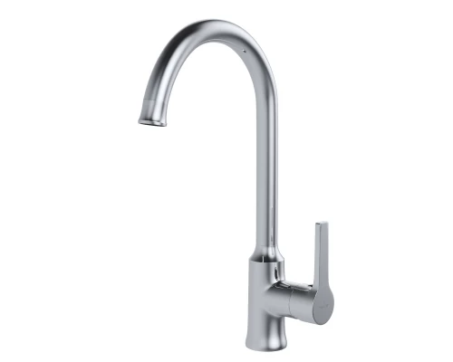 Смеситель для кухни 35k MIXLINE ML22-032 "Round" высокий излив боковая ручка (550746)