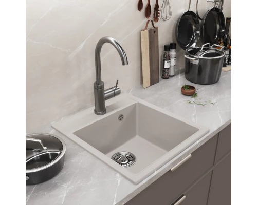 Мойка MIXLINE ML-GM28 белая (331)  450*500*190мм NEW (552181)