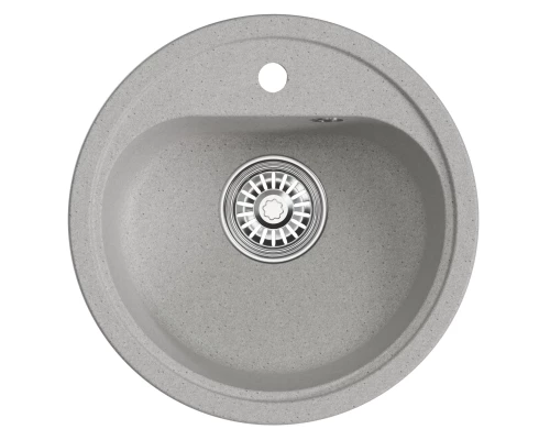 Мойка MIXLINE ML-GM10 КРУГЛАЯ, СЕРАЯ (310), 440ММ (ГЛУБ. ЧАШИ 180) (551811)