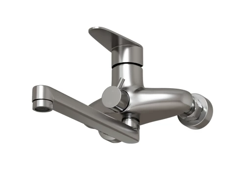 Смеситель для ванны и раковины 35k MIXLINE MLSS36-021 "Steel Kit" нерж. (553235)