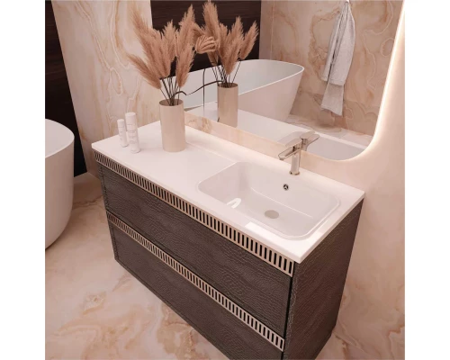 Умывальник MIXLINE "БИЛЛ-120*48" ш*г правый (выпуск, перелив, крепление, кронштейны) (553535)