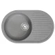 Мойка MIXLINE ML-GM16 овальная с крылом  графит (342) 730*460*180мм NEW (551932)