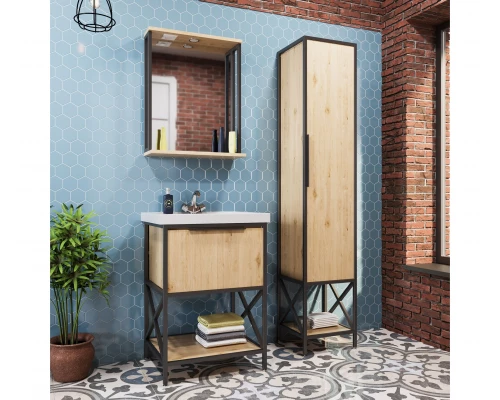 Зеркало с  подсветкой MIXLINE Бруклин-60 дуб бунратти (543581)