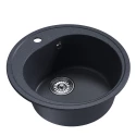 Мойкa MIXLINE ML-GM11 круглая  антрацит (343) 500мм (глуб. чаши 180) NEW (551828)