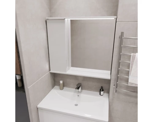 Шкаф навесной MIXLINE "Лайн-80" левый с подсветкой (800*700*146) (553016)