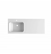 Умывальник MIXLINE "БИЛЛ-120*48" ш*г левый (выпуск, перелив, крепление, кронштейны) (553534)