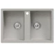 Мойка MIXLINE ML-GM23 двухчашевая  серая (310) 770*500*190мм NEW (552039)