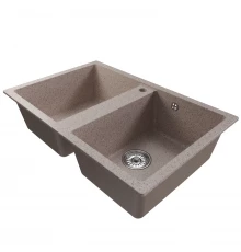 Мойка MIXLINE ML-GM23 двухчашевая  песочная (302) 770*500*190мм NEW (552035)