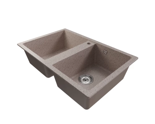 Мойка MIXLINE ML-GM23 двухчашевая  песочная (302) 770*500*190мм NEW (552035)