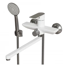 Смеситель для ванны и раковины 35k MIXLINE ML33-02 "City White" (552275)