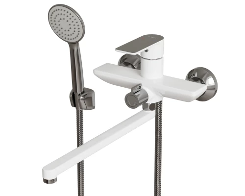 Смеситель для ванны и раковины 35k MIXLINE ML33-02 "City White" (552275)