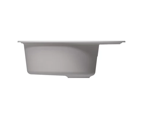 Мойка MIXLINE ML-GM17 овальная с крылом  ультра-белая  (341) 580*470*180мм NEW (551943)