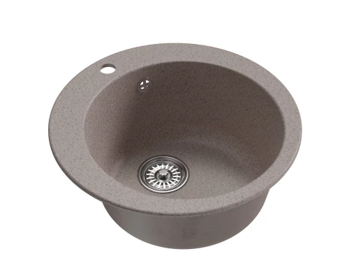 Мойкa MIXLINE ML-GM13 круглая  песочная (302) 495мм (глуб. чаши 200) NEW (551888)