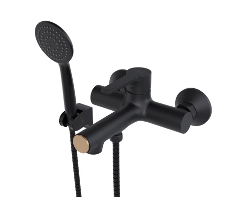 Смеситель для ванны 35k MIXLINE ML23-01 "Round Black" (550748)