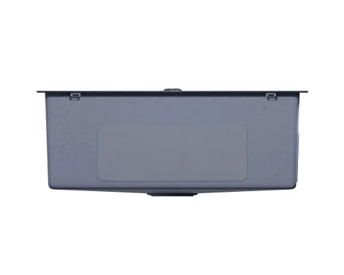 Кухонная мойка 65х45  вып 3 1/2  MIXLINE PRO 22см с сифоном черный графит НАНО (552937)