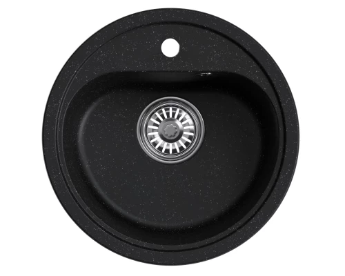 Мойкa MIXLINE круглая черная 440мм (551809)