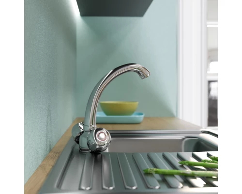 Смеситель для кухни MIXLINE ML02-032 низкий излив (522122)